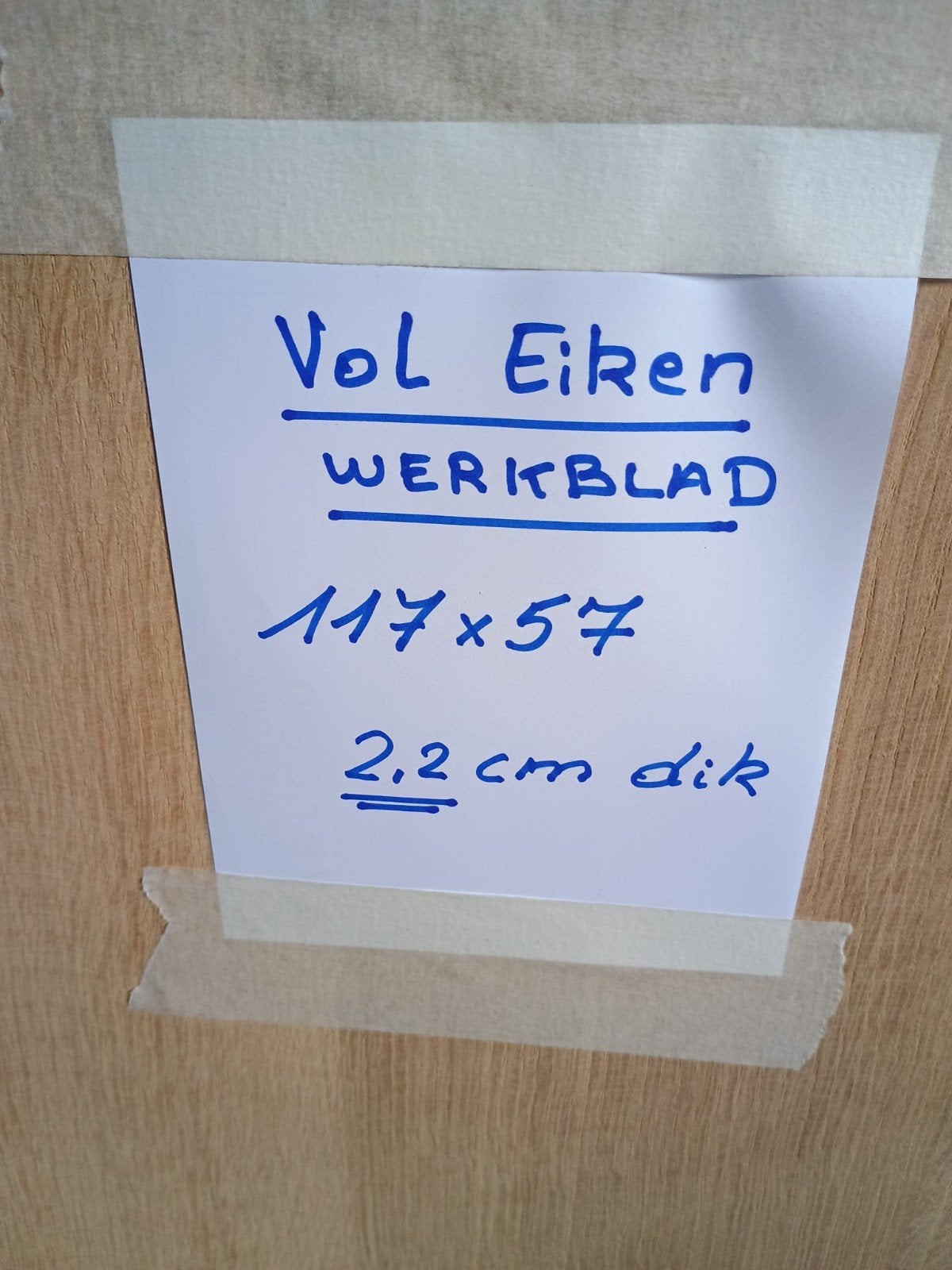Eiken werkblad, Doe-het-zelf en Bouw, Ophalen of Verzenden, Eiken