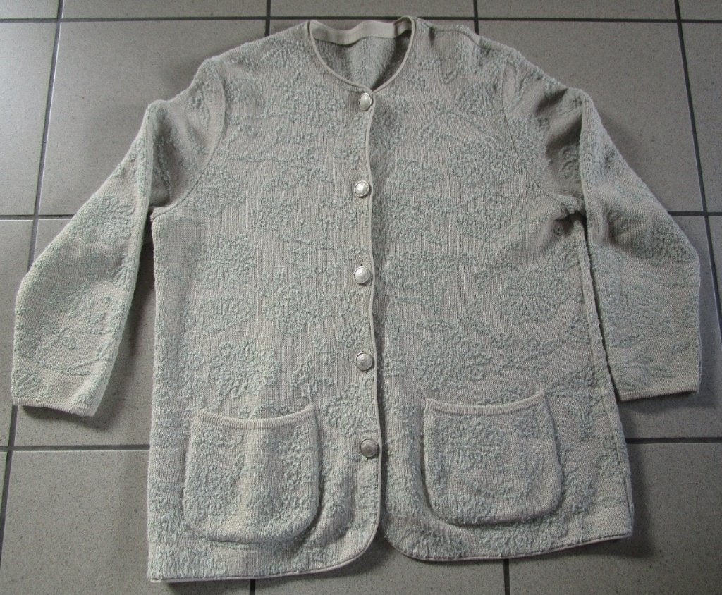 Tricot vest cardigan FILATO FOLCO maat XL - OPRUIM, Beige, Maat 46/48 (XL) of groter, Gedragen, FILATO FOLCO