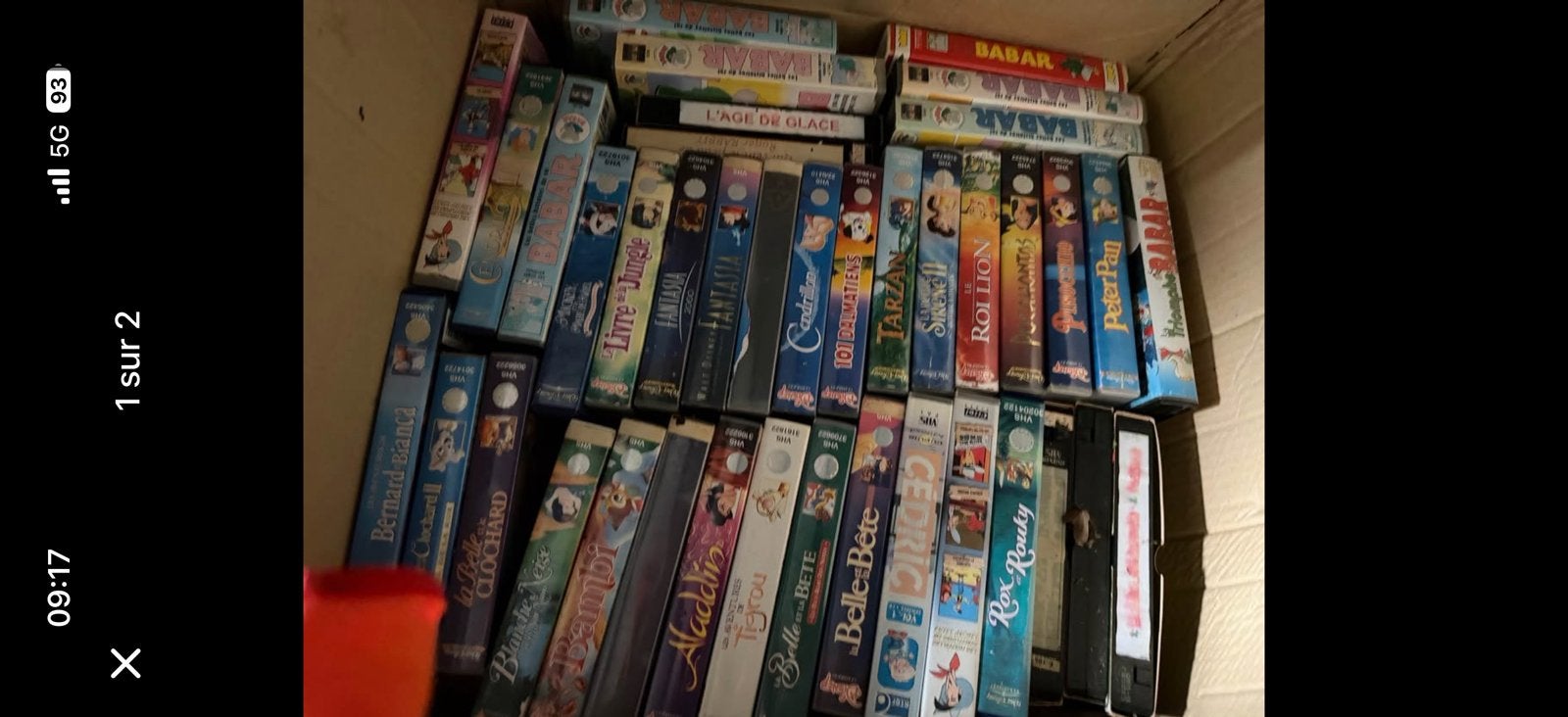 Lot d une 30 aine de cassette disney video vhs, Enlèvement, Comme neuf, VHS