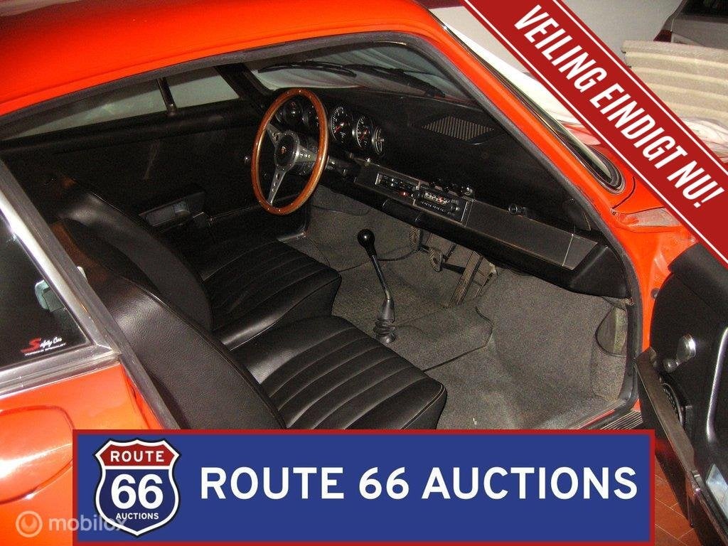 Porsche 911 T | 1972 | Route 66 Auctions, Auto's, Zwart, Bedrijf, Overige carrosserie, Porsche