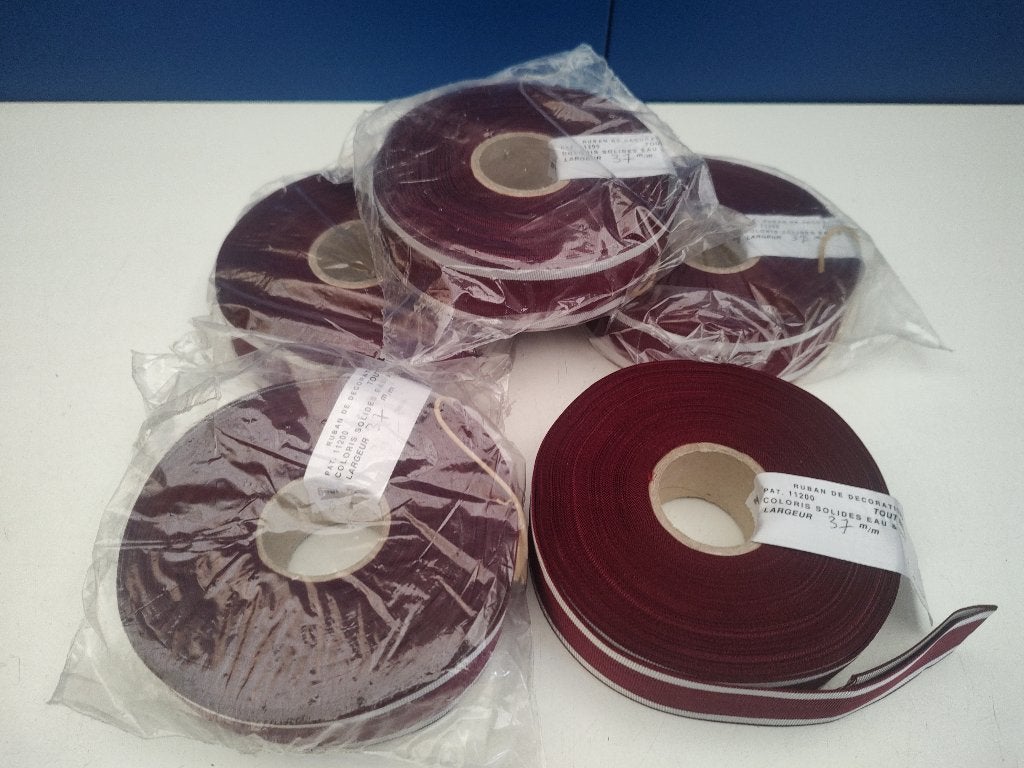 5 Rollen medaille linten , 25 m per rol, Verzenden