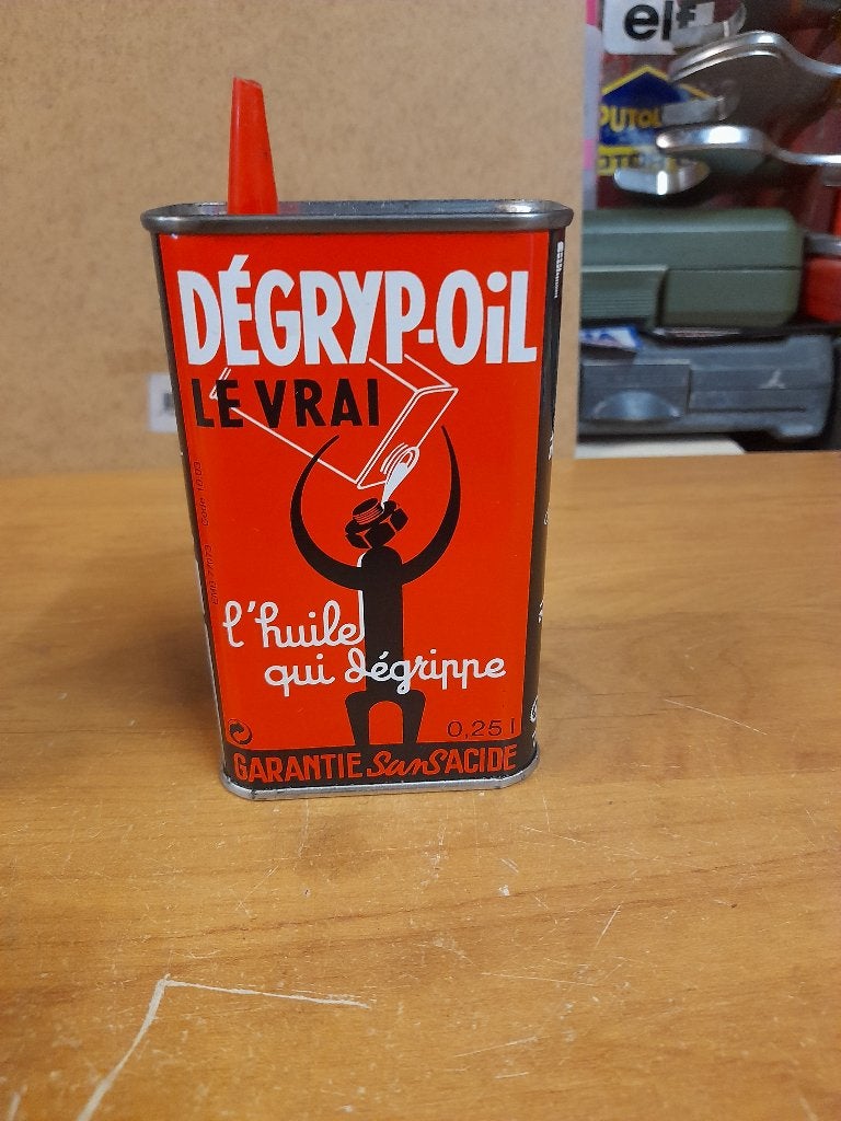 ancienne burette huile vide degripoil, Enlèvement ou Envoi, Utilisé, Autres types
