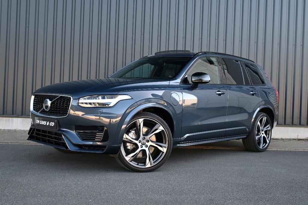 Volvo XC90 T8 R Hybrid Pano ACC, DCC, LED, B&W, Trekh, 7-zit, Auto's, Volvo, 4 cilinders, 1969 cc, Blauw, 7 zetels
