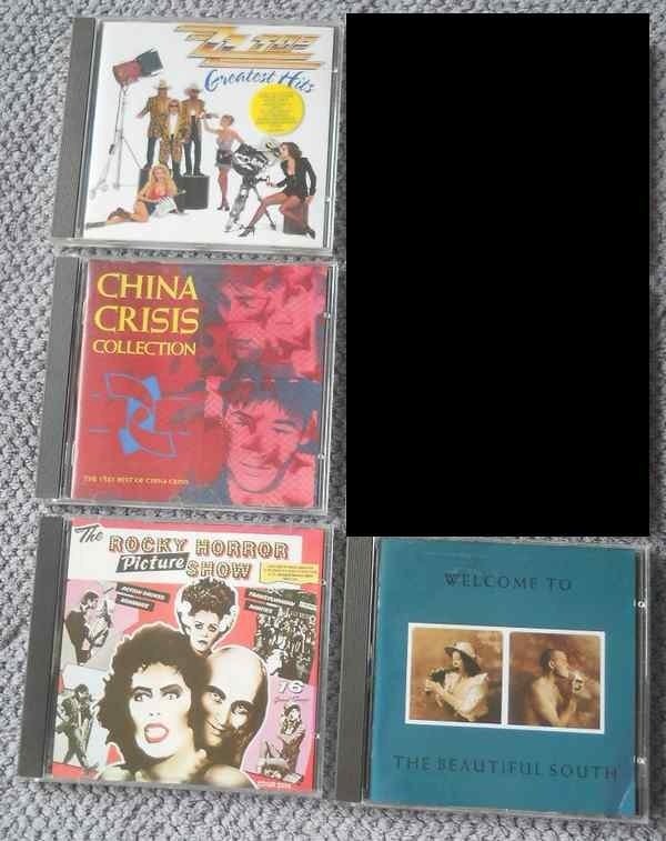 CD : ZZtop , China Crisis , Rocky Horror Picture Show, Ophalen, Gebruikt