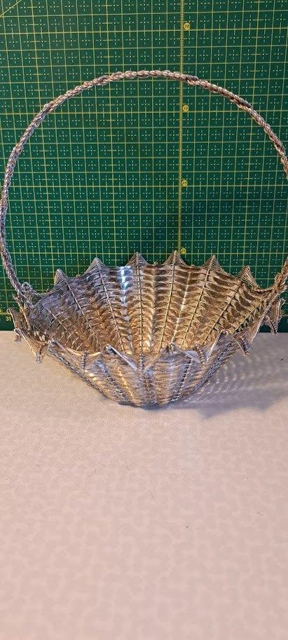 Draadmandje in zilver, ca. 1920–1930, Frankrijk/België, Enlèvement ou Envoi, Argent
