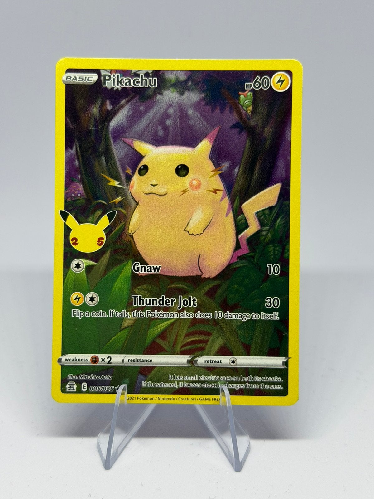 À vendre Pikachu Celebrations 005/025, Enlèvement ou Envoi, Comme neuf, Cartes en vrac