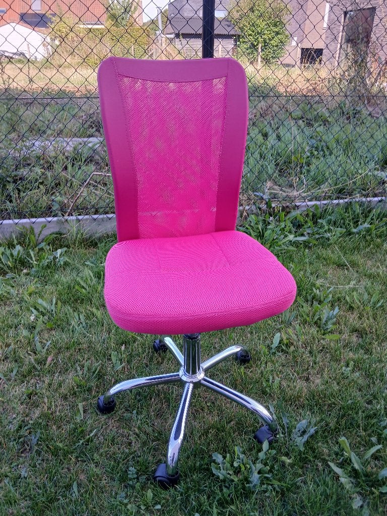 Chaise de bureau Pink Princess à vendre 25€ !, Enlèvement, Utilisé, Rose, Chaise de bureau