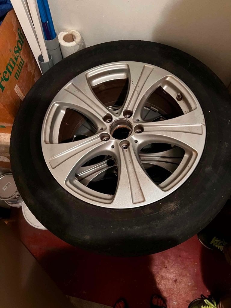 Mercedes GLC velgen + banden – set van 4, Auto-onderdelen, Ophalen, 18 inch, Gebruikt, 235 mm