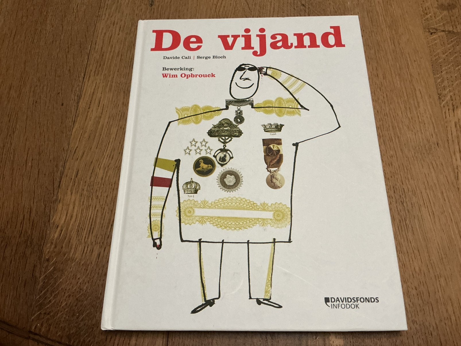 Davide Cali - De vijand - verzending mogelijk, Boeken, Prentenboeken en Plaatjesalbums, Ophalen, Gelezen, Davide Cali, Prentenboek