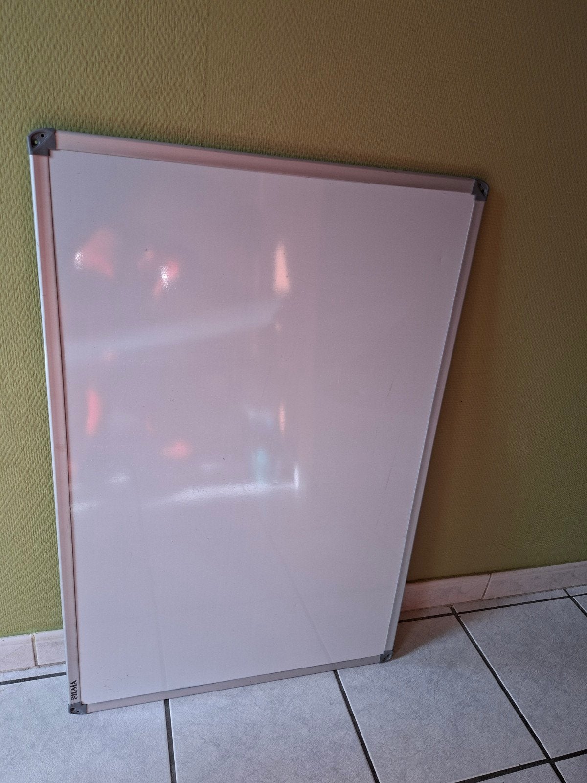Sigma magnetisch whiteboard + prikbord 60  x 90 cm, Ophalen, Gebruikt, Prikbord