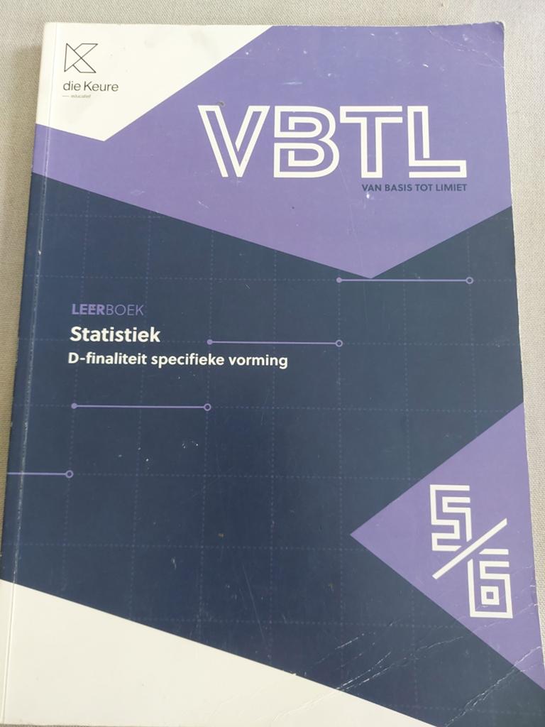 Vbtl Leerboek Statistiek d-finaliteit 5/6, ASO, Wiskunde A, Die keure, Ophalen of Verzenden