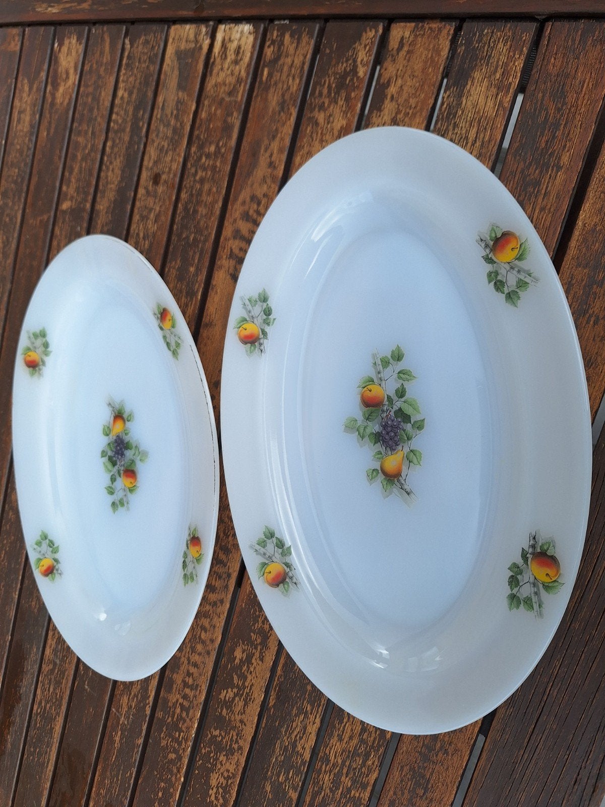 Lot de 2 plats ovales en arcopal, Enlèvement ou Envoi