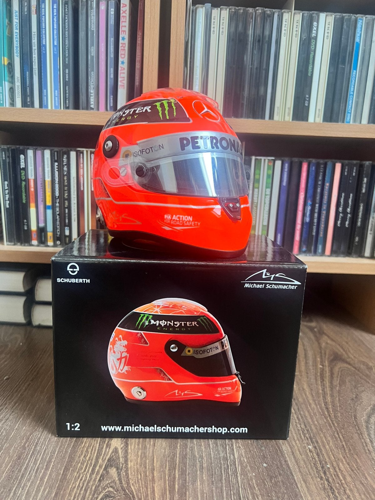 Casque Michael Schumacher 2012 Brésil 1/2, Collections, Enlèvement ou Envoi, Comme neuf, ForTwo