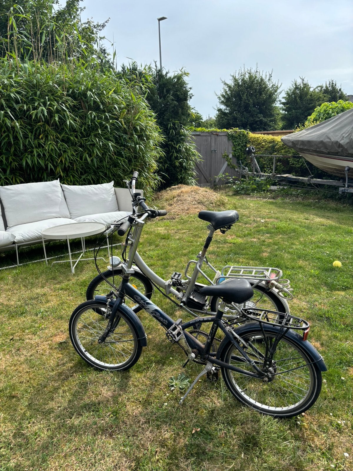 Plooifiets en elektrische fiets, Fietsen en Brommers, Fietsen | Vouwfietsen, Ophalen, Zo goed als nieuw
