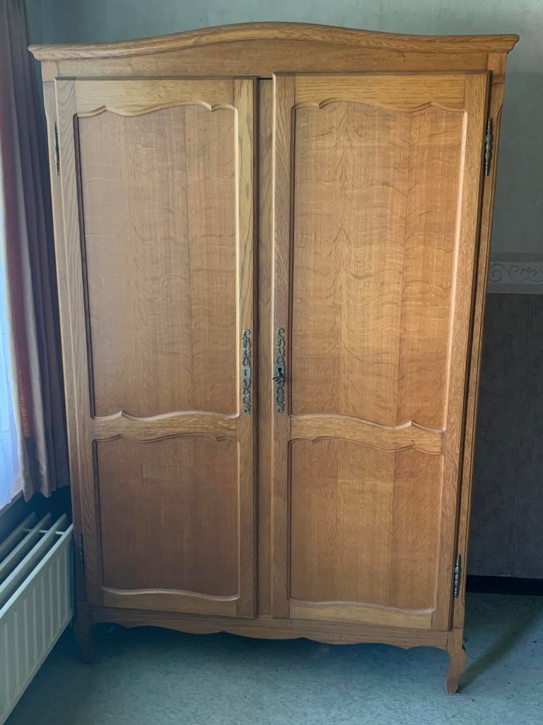 Oude eiken kleerkast, Huis en Inrichting, Kasten | Kleerkasten, Ophalen, Gebruikt