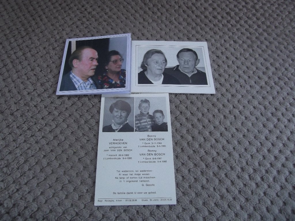 bidprentjes samen overleden (ook apart te koop), Ophalen of Verzenden
