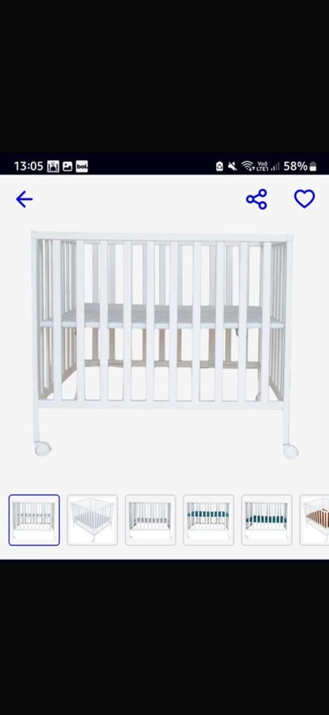 Babybox met matras, Kinderen en Baby's, Babyparken, Ophalen, Zo goed als nieuw