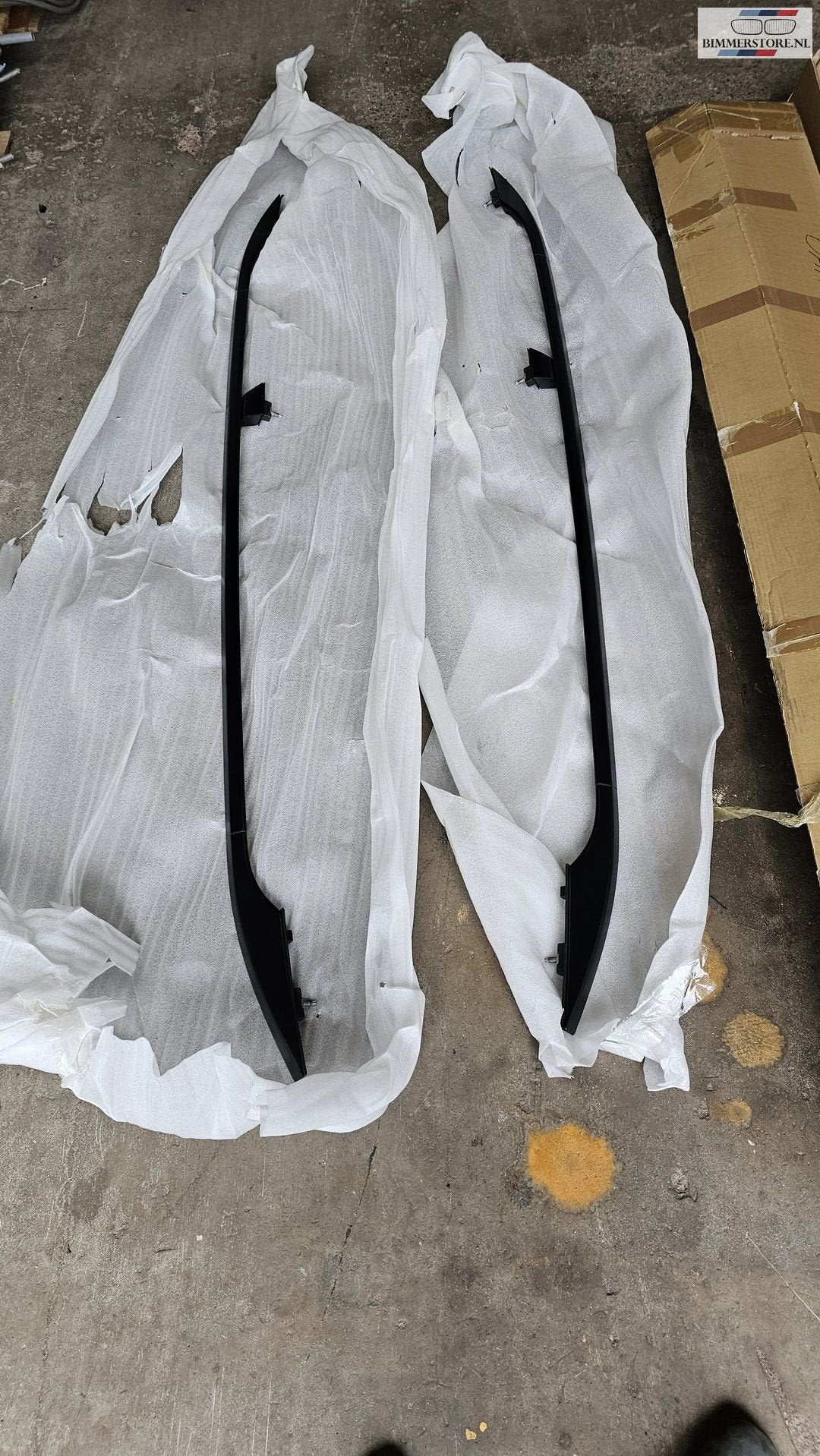 Dakrail daklijst dakdrager roof rail zwart BMW X5 E70 511380, Ophalen, Gebruikt, -, -