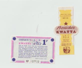 Kwatta chocolat et cacao. Emballage et publicité., Collections, Enlèvement ou Envoi, Utilisé, Emballage