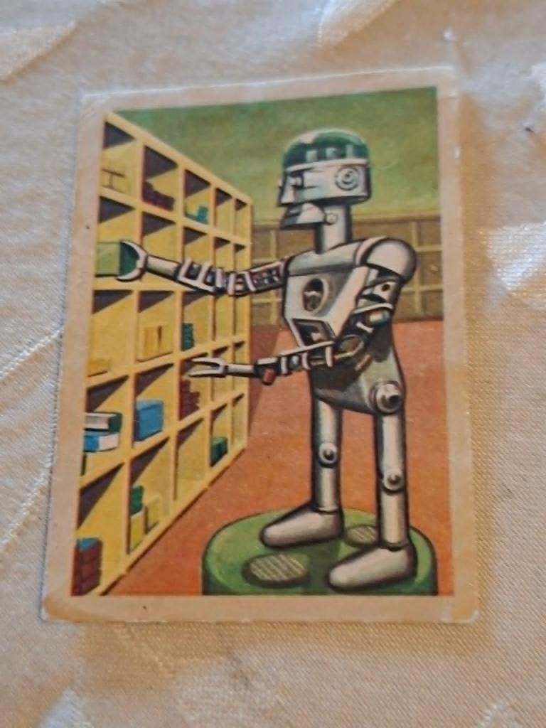 Prentje/Chromo : Elektrische robot / Chocolade Jacques, Verzamelen, Foto's en Prenten, Ophalen of Verzenden, Gebruikt, Overige onderwerpen