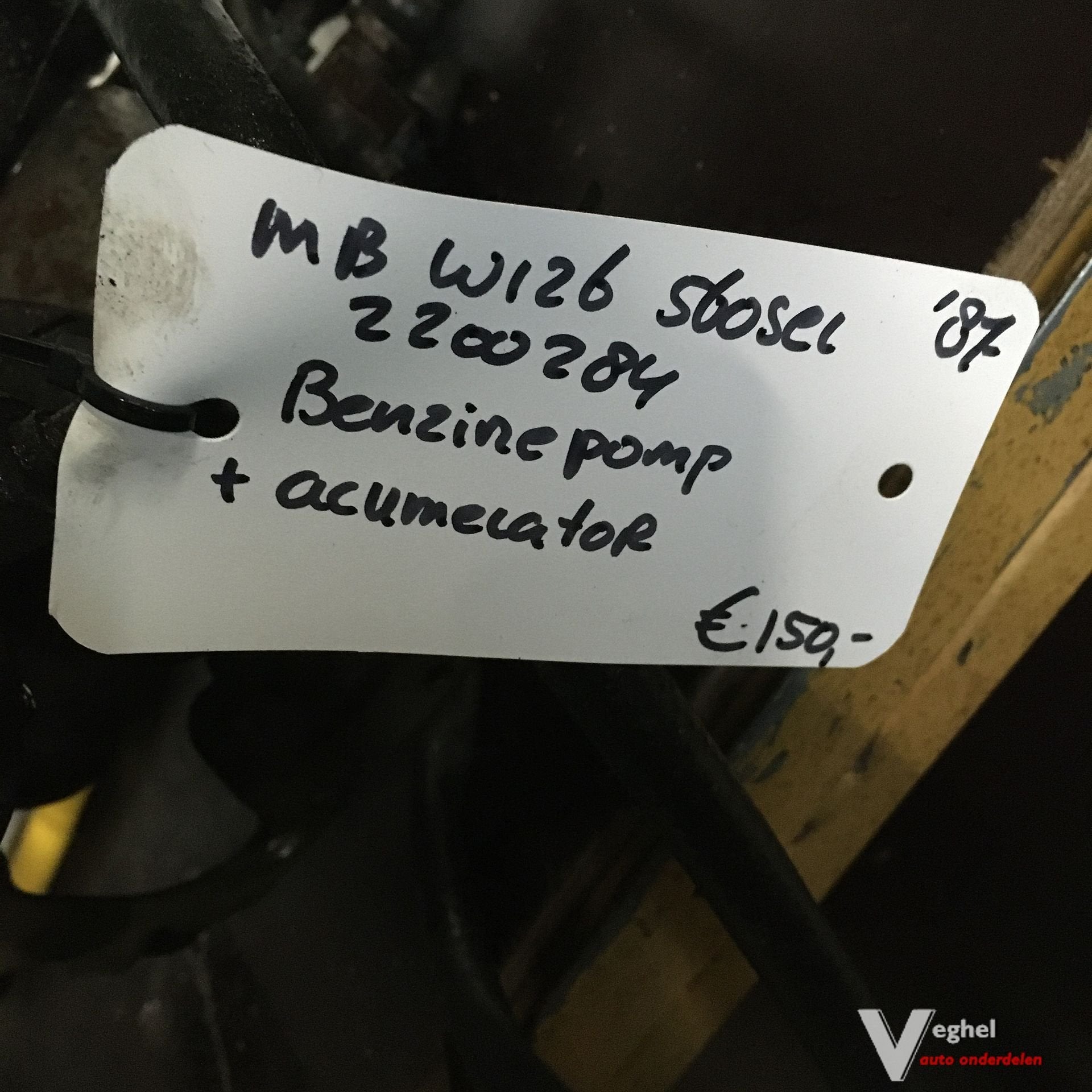 Mercedes W126 560 SeL 1987 2200284  Brandstofpomp met Accumu, Gebruikt, -, -, Ophalen of Verzenden