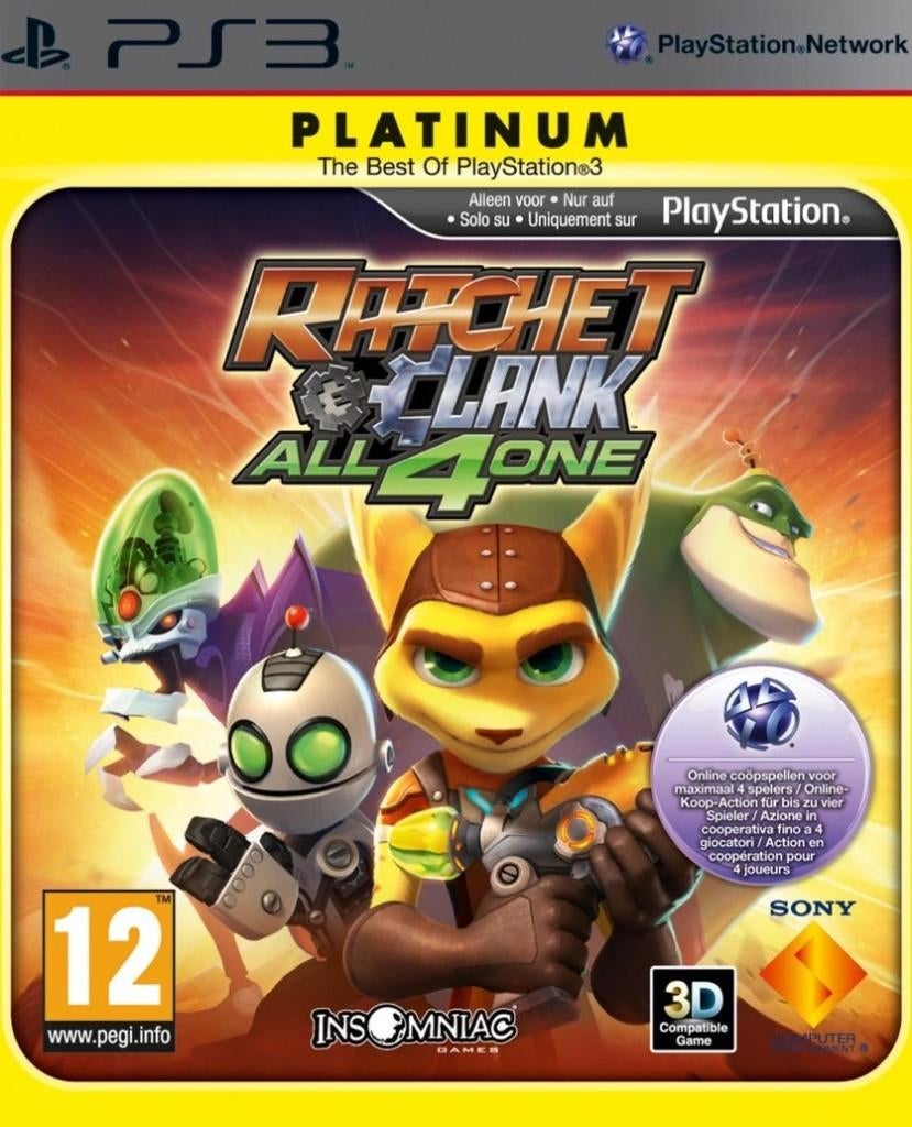 Ratchet and Clank All 4 One Platinum (sans livret), Consoles de jeu & Jeux vidéo, Jeux | Sony PlayStation 3, Enlèvement ou Envoi