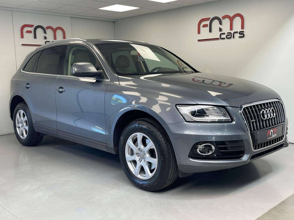 Audi Q5 2.0 TDi Quattro S tronic 1ste eigenaar Garantie, Autos, Cuir, Beige, Entreprise, Q5