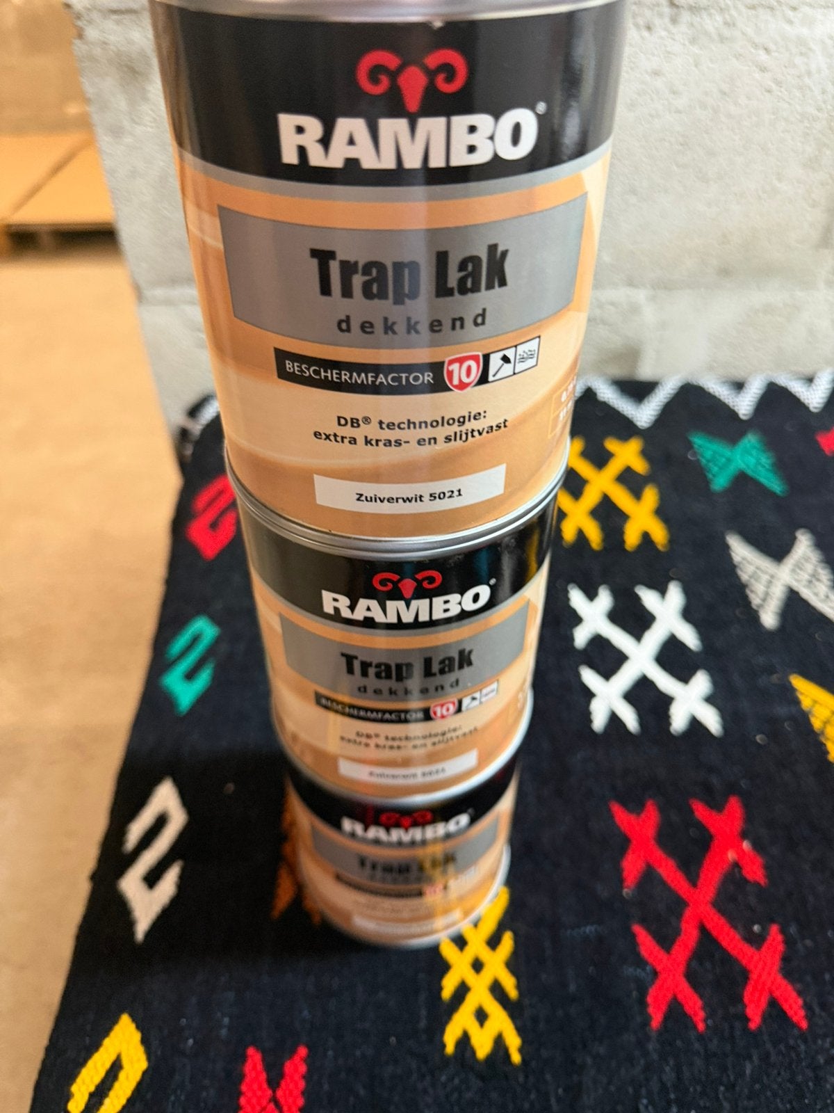 Rambo krasvaste traplak zuiver wit 0,75liter, Enlèvement ou Envoi, Neuf
