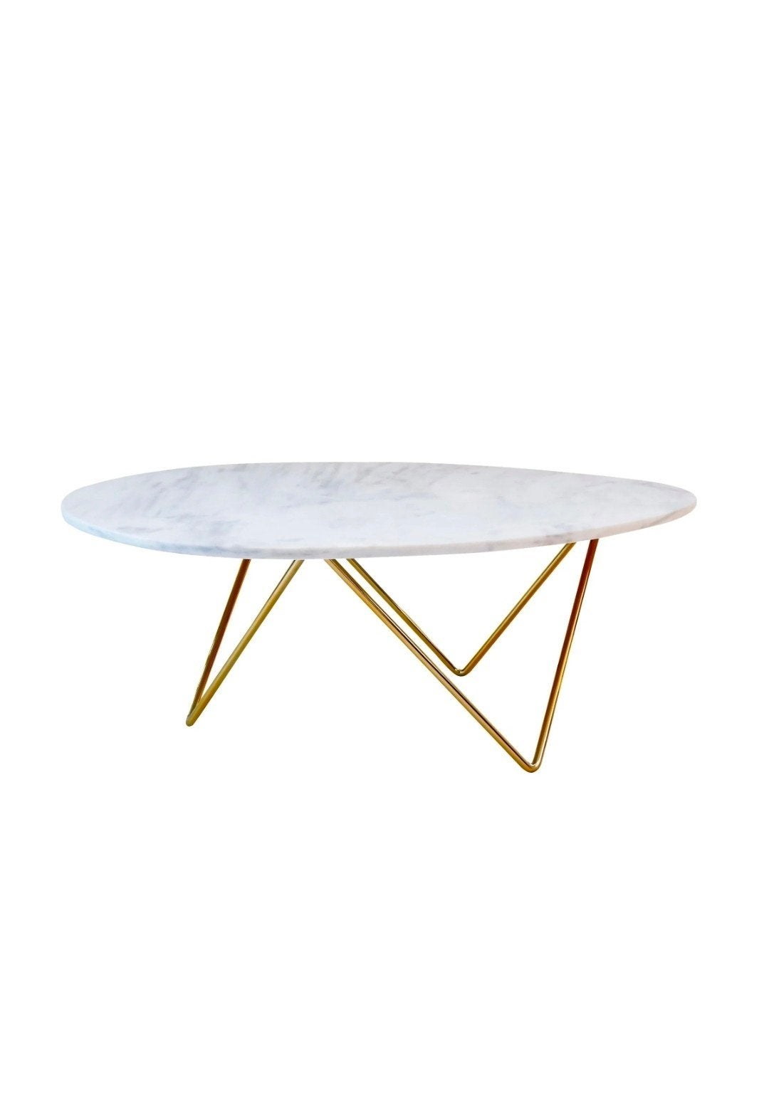 Wit marmeren Salontafel - Richard, Huis en Inrichting, Tafels | Eettafels, Ophalen