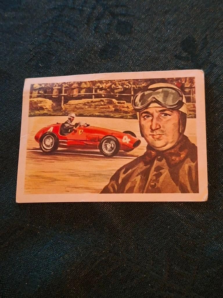 Prentje/Chromo : Alberto Ascari / Chocolade Jacques, Verzamelen, Gebruikt, Ophalen of Verzenden, 1940 tot 1960, Prent