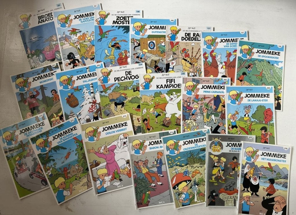 Jommeke strips, Meerdere stripboeken, Ophalen of Verzenden, Gelezen