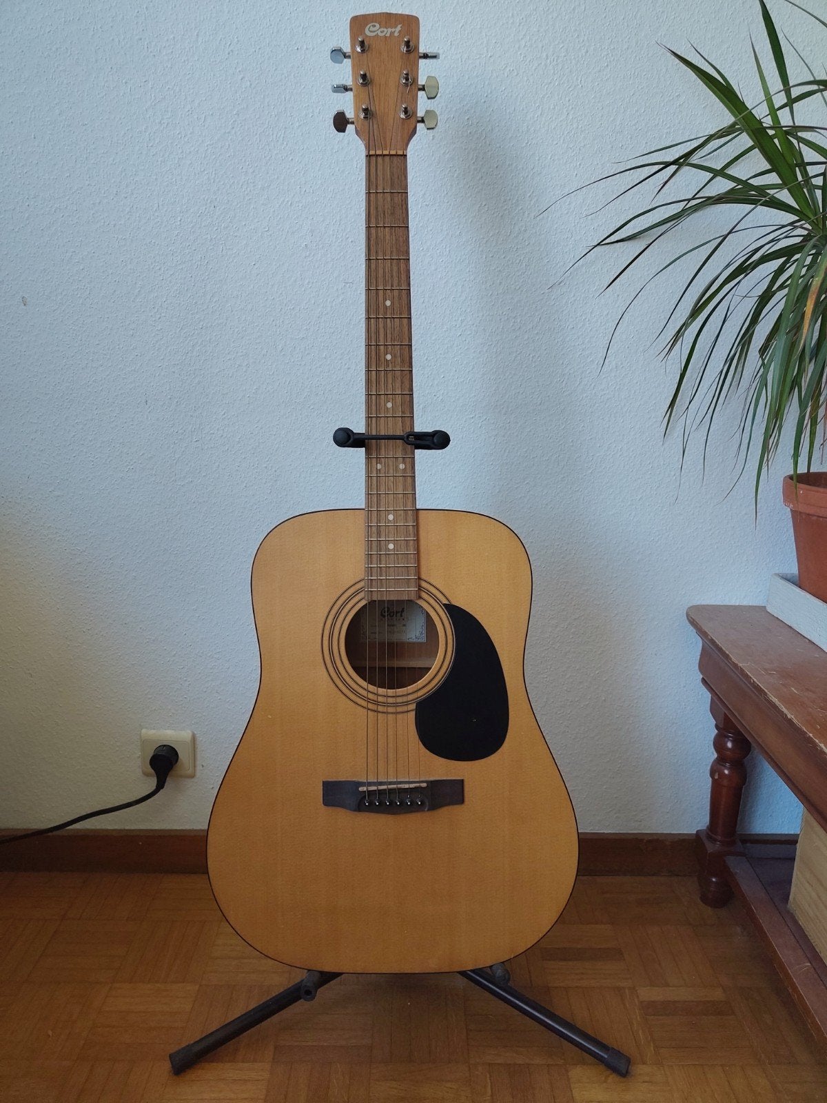 Cort AD810 Folkgitaar + standaard, Muziek en Instrumenten, Ophalen, Gebruikt, Western- of Steelstringgitaar