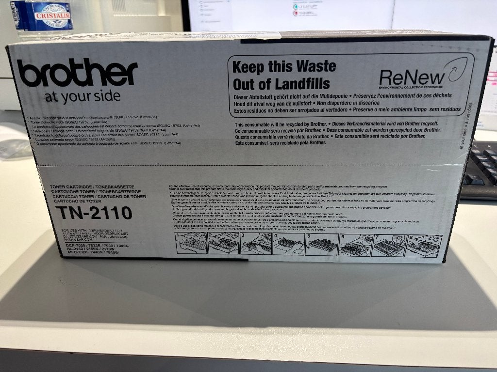Toner TN-2110, Computers en Software, Printerbenodigdheden, Ophalen of Verzenden, Nieuw, Toner, Brother