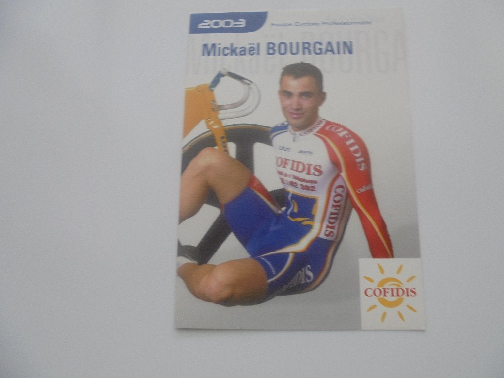 wielrenner - mickael bourgain, Verzenden, 1980 tot heden, Zo goed als nieuw, Foto