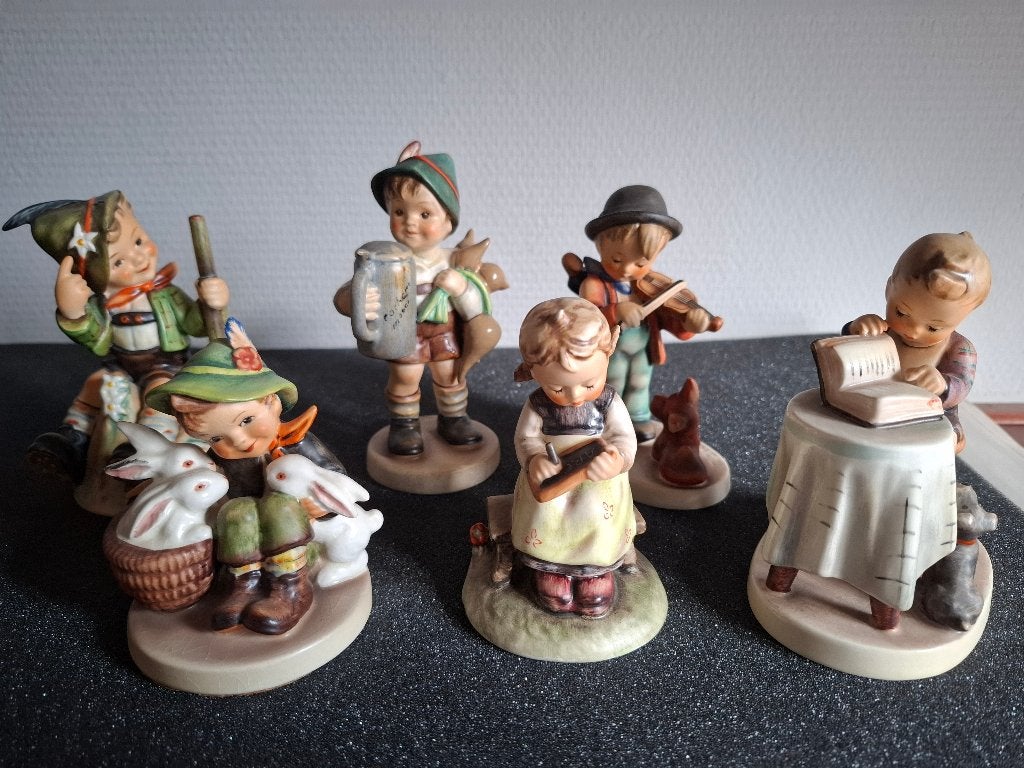 6 oude Hummeltjes met schade., Ophalen of Verzenden, Gebruikt, Hummel