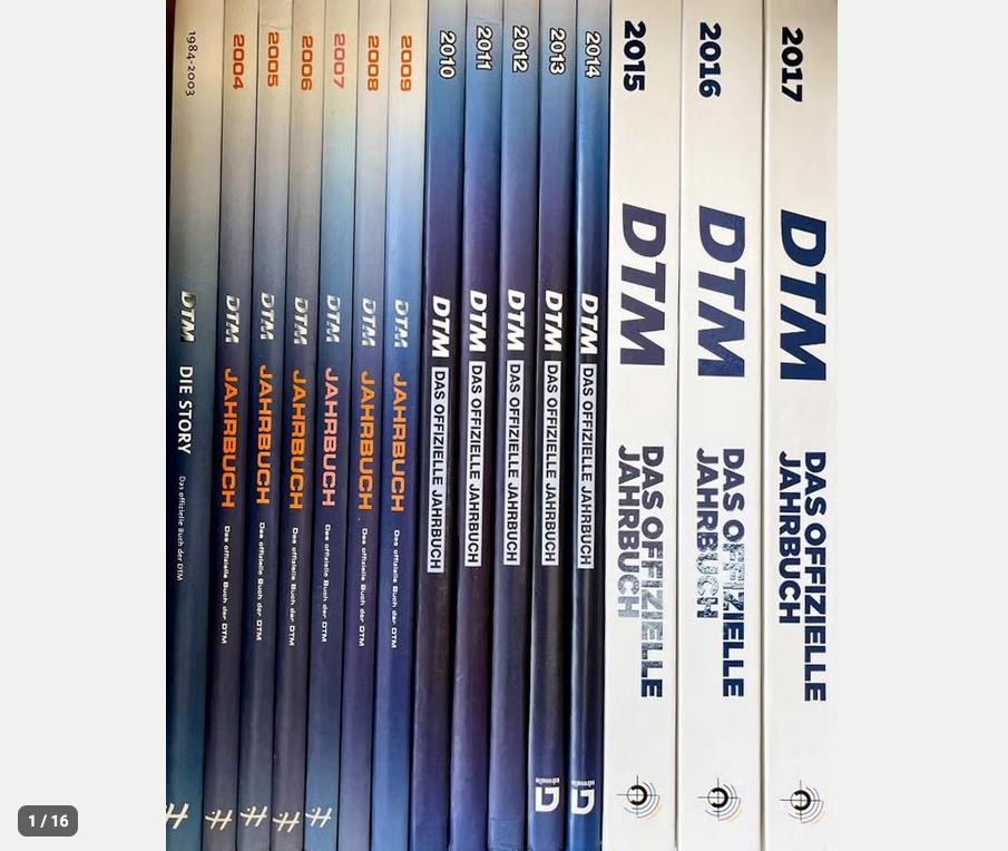 DTM Race Officiele Jaarboeken 2003 t/m 2017- 15 Delen ZGAN‼️, Ophalen of Verzenden, Zo goed als nieuw, Algemeen, Thomas Voigt - Sebastian Klein - Torben Schröder