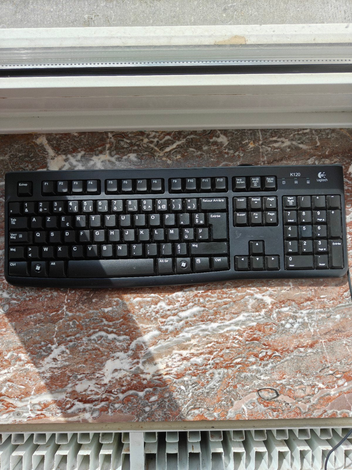 Clavier Logitech K120, Computers en Software, Toetsenborden, Logitech G, Azerty, Ophalen of Verzenden, Bedraad