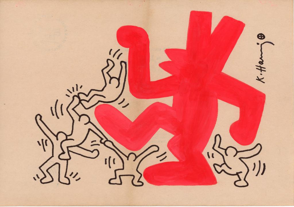 Keith Haring Artwork, Antiquités & Art, Art | Peinture | Moderne, Enlèvement, Signé, Impression