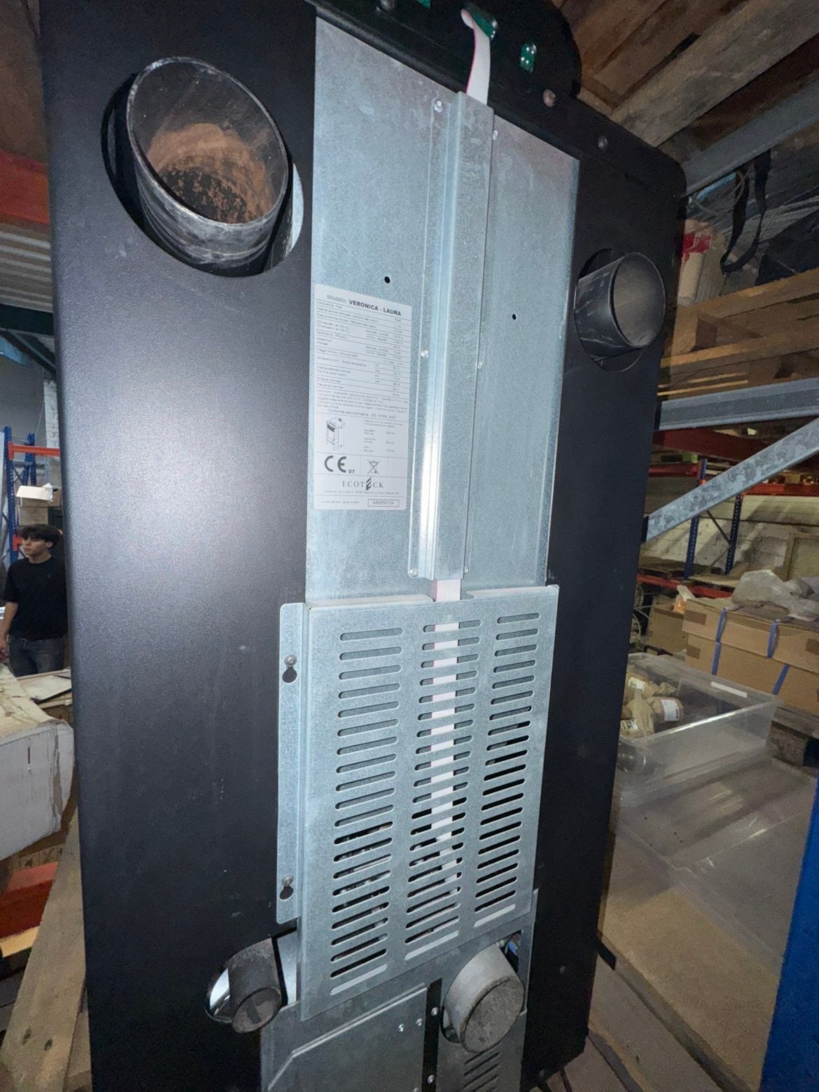 Ecoteck Veronica/Laura induceerbare pelletkachel — 11 kW, Ophalen, Zo goed als nieuw