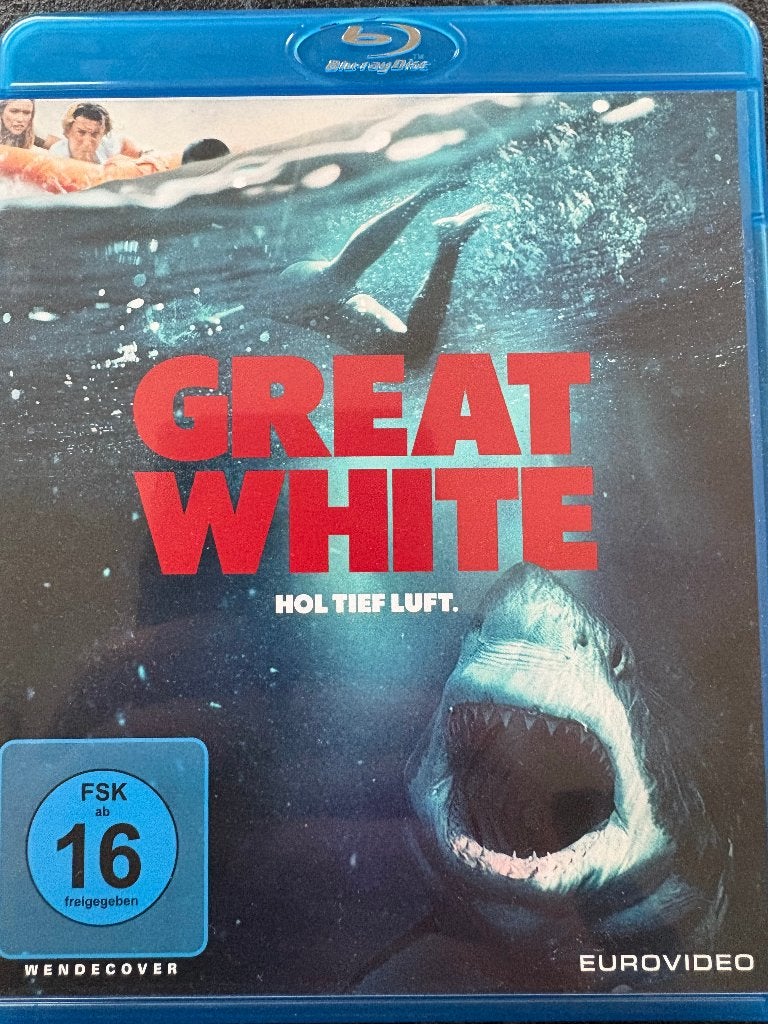 Great White Blu-ray, CD & DVD, Action, Enlèvement ou Envoi, Film, Comme neuf