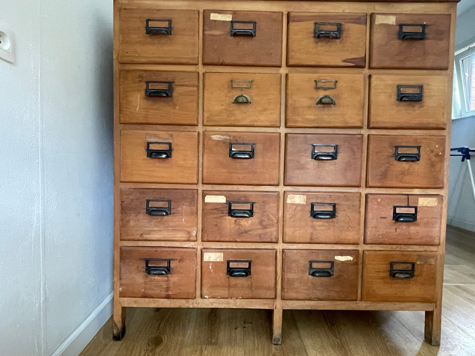 Vintage dossierkast, Antiek en Kunst, Curiosa en Brocante, Ophalen