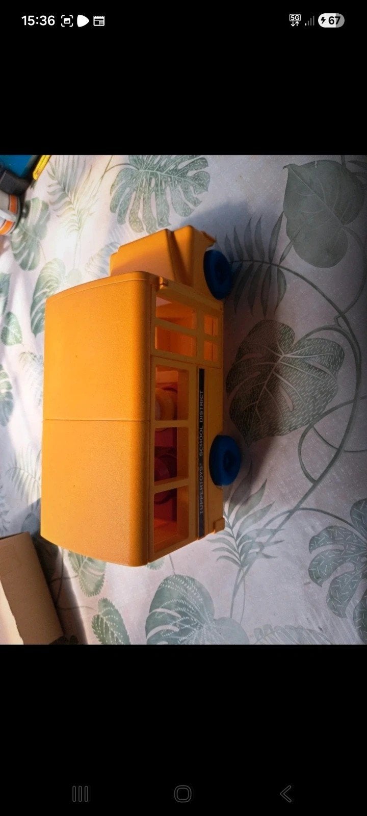 vintage trolleybus tupperware, Kinderen en Baby's, Speelgoed | Thomas de Trein, Ophalen of Verzenden, Gebruikt