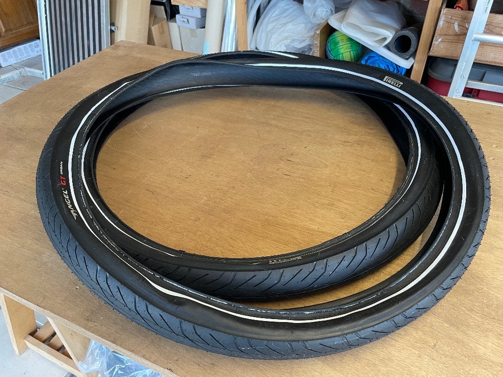 Set banden Pirelli Angel GT Urban, Fietsen en Brommers, Ophalen of Verzenden, Zo goed als nieuw, Overige merken