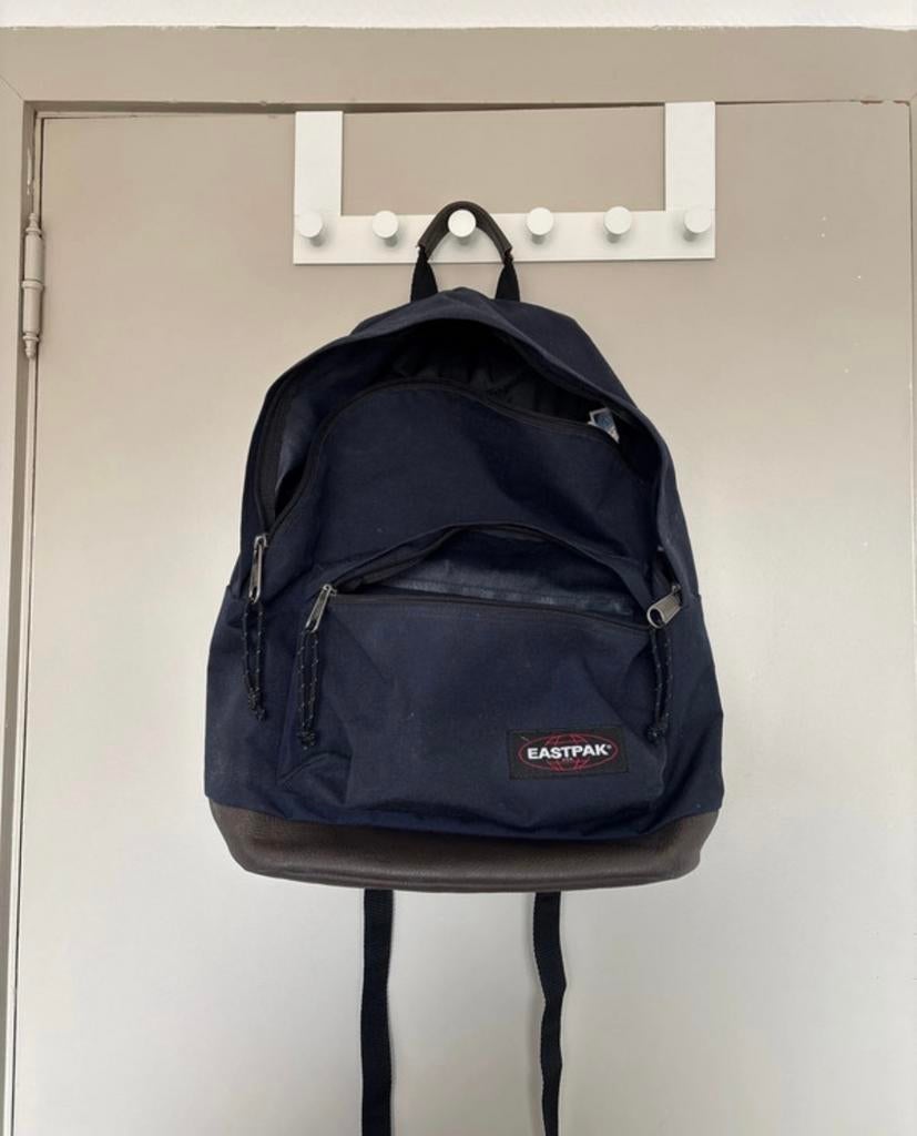 Eastpak Wyoming - Ultra Marine - Leren bodem + Regenhoes, Enlèvement, Neuf, Eastpak