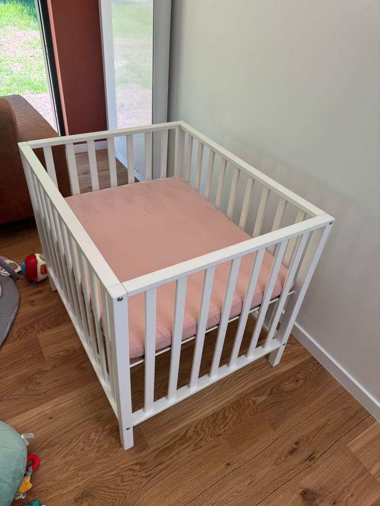Wit babypark inclusief matras + aerosleep matrasje, Kinderen en Baby's, Ophalen, Zo goed als nieuw
