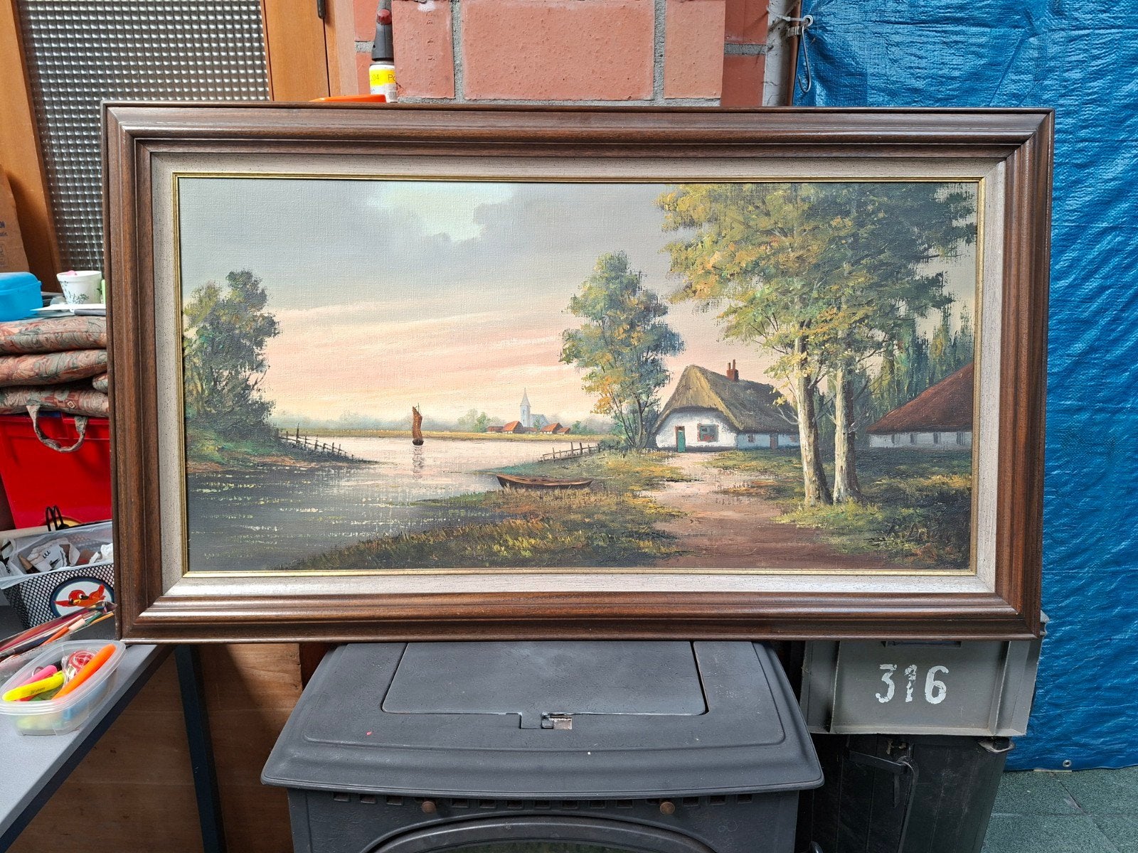 Schilderij, Antiek en Kunst, Kunst | Schilderijen | Klassiek, Ophalen