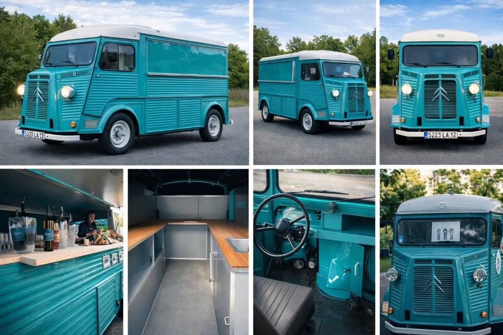 Citroen HY Food Truck 1969 entièrement restauré, Auto's, Voorwielaandrijving, 4 deurs, 4 cilinders, Citroën