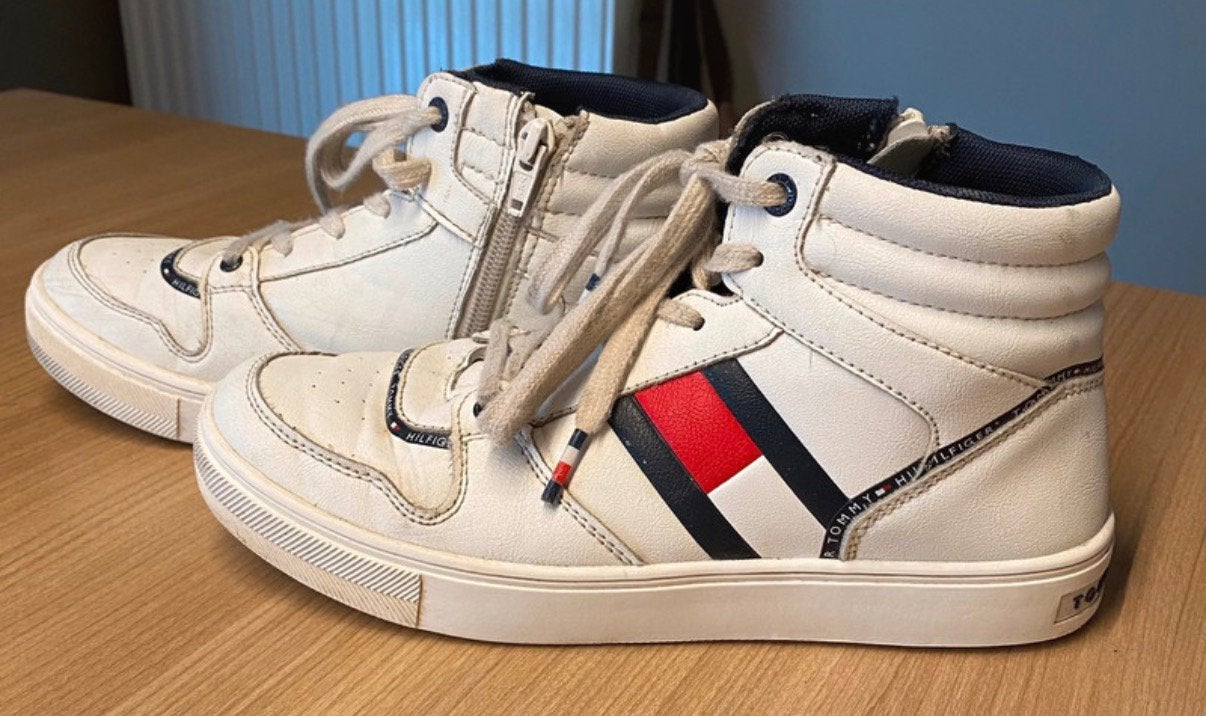 Snaekers hoog Tommy Hilfinger maat 37, Sports & Fitness, Enlèvement ou Envoi, Comme neuf, Chaussures