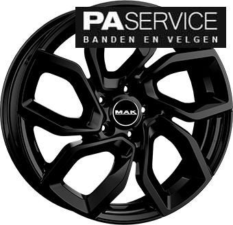 Nieuw 18 inch MAK Gloss Black Alfa Romeo Zomerset, Auto-onderdelen, -, -, Banden en Velgen, Nieuw