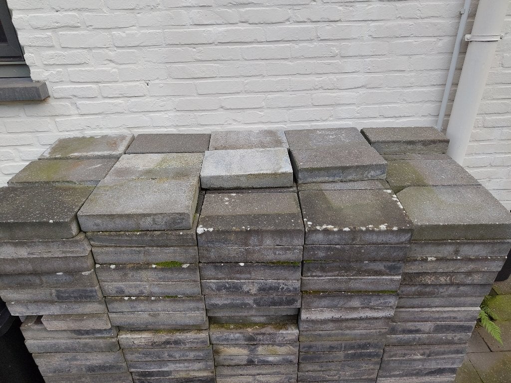 Terrastegels, Tuiles de terrasse, Utilisé, 10 m²² ou plus, Enlèvement
